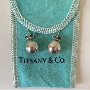 TIFFANY & CO Ball Earrings Sterling Silver 10mm